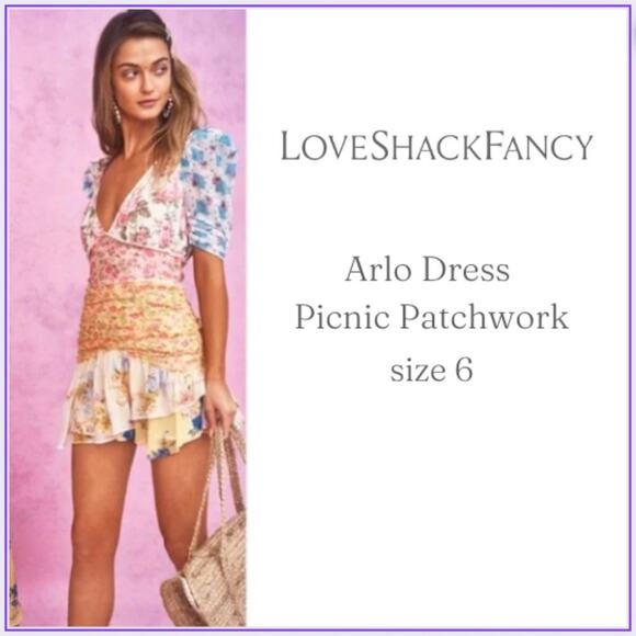 LoveShackFancy Dresses & Skirts - LoveShackFancy Arlo Dress floral print SIZE 6